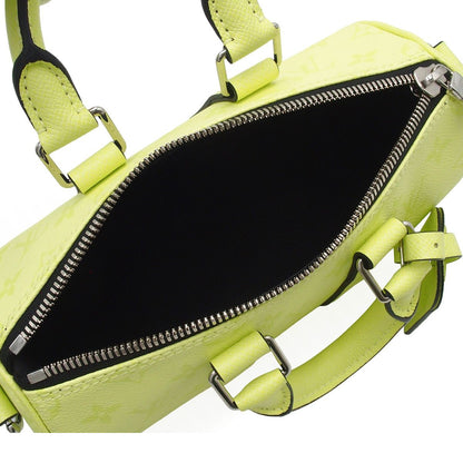 Louis Vuitton Keepall Bandouliere 25 Lemon Yellow Taigarama 2-Way Shoulder Bag — view 5