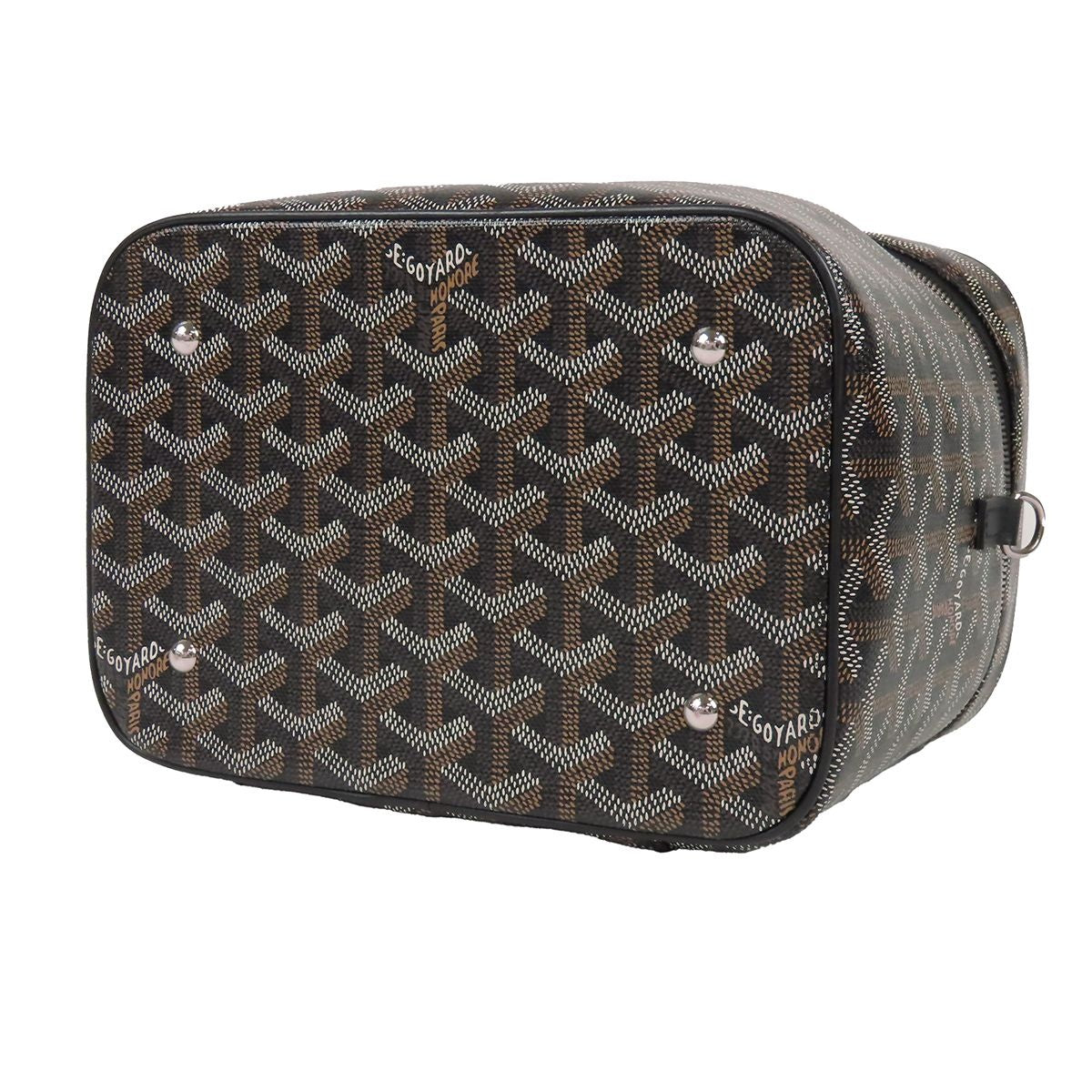 Goyard Souple Muse PM Noir Black Leather Vanity Bag Handbag — view 3
