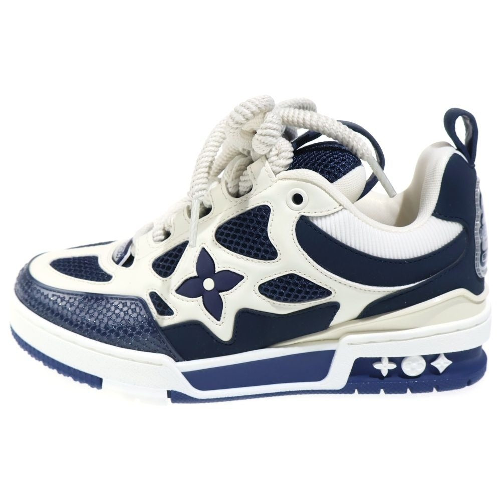 Louis Vuitton LV Skateline Mesh Contrast Low Cut Sneakers Navy White Navywhite