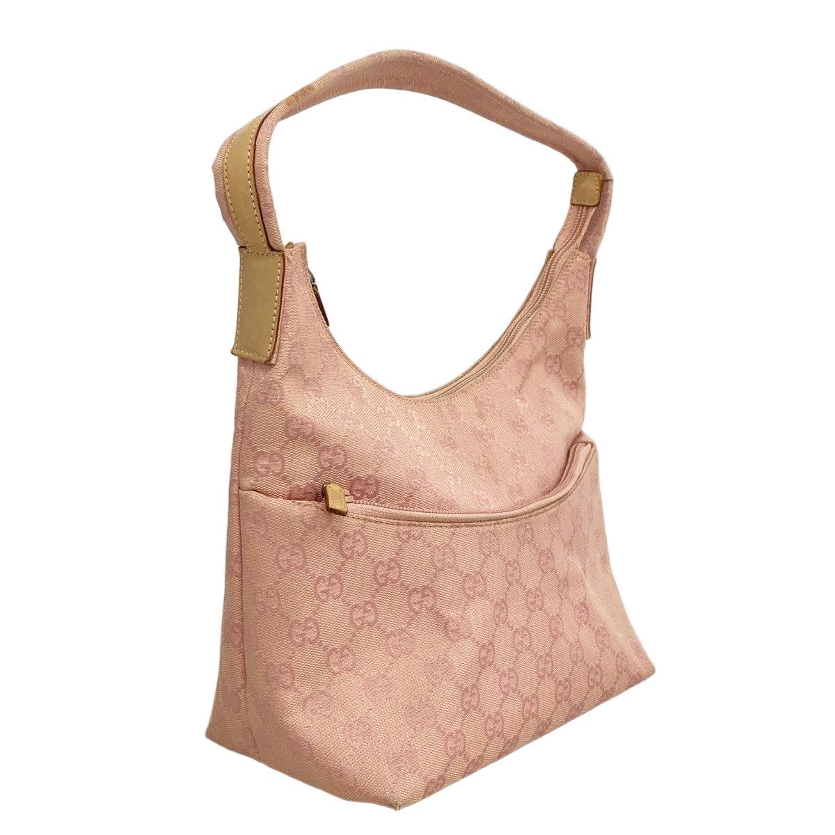 Gucci Shoulder Bag GG Canvas 001 Pink Silver — view 2