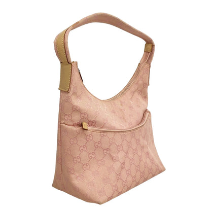 Gucci Shoulder Bag GG Canvas 001 Pink Silver — view 2