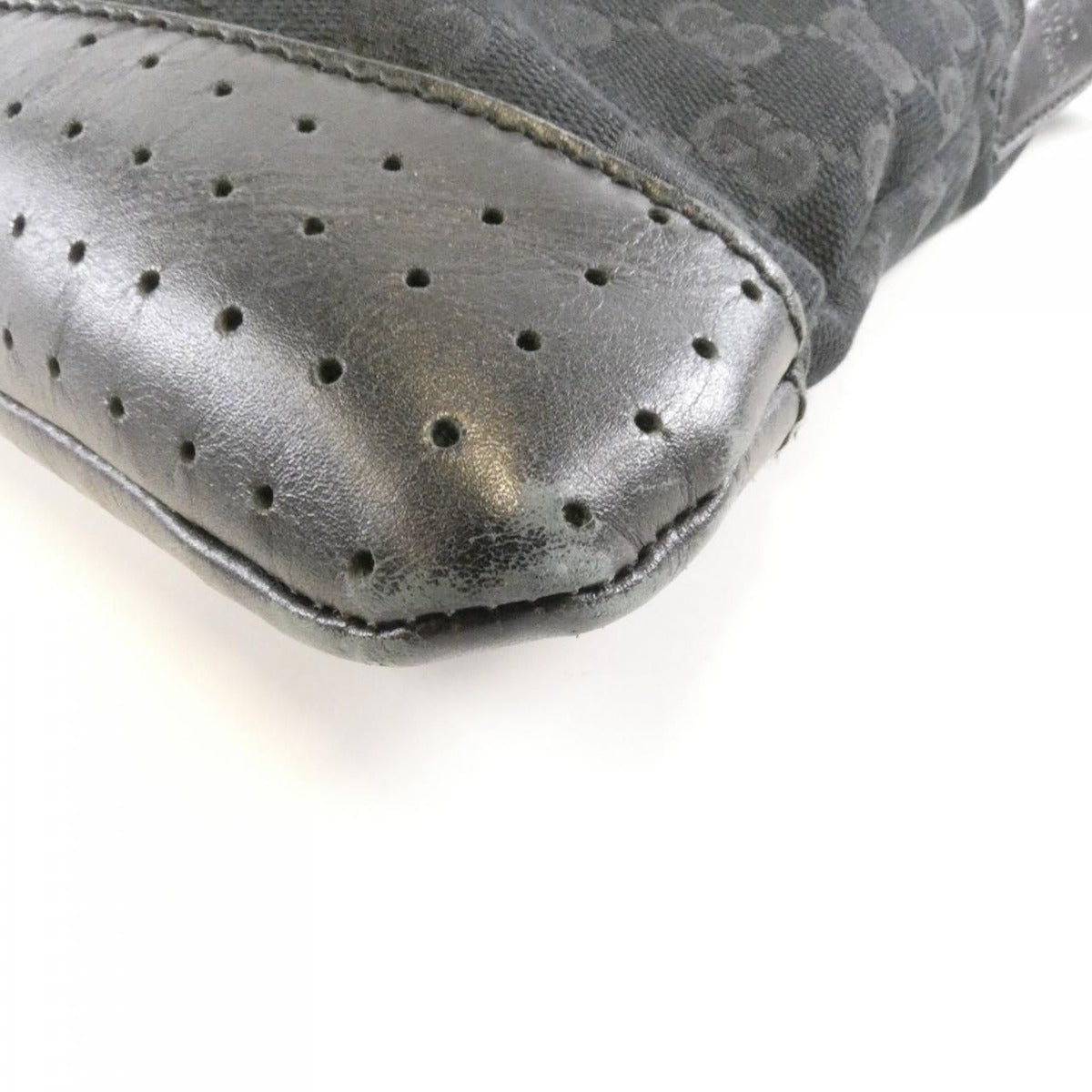 Gucci Shoulder Bag Leather Canvas — view 3