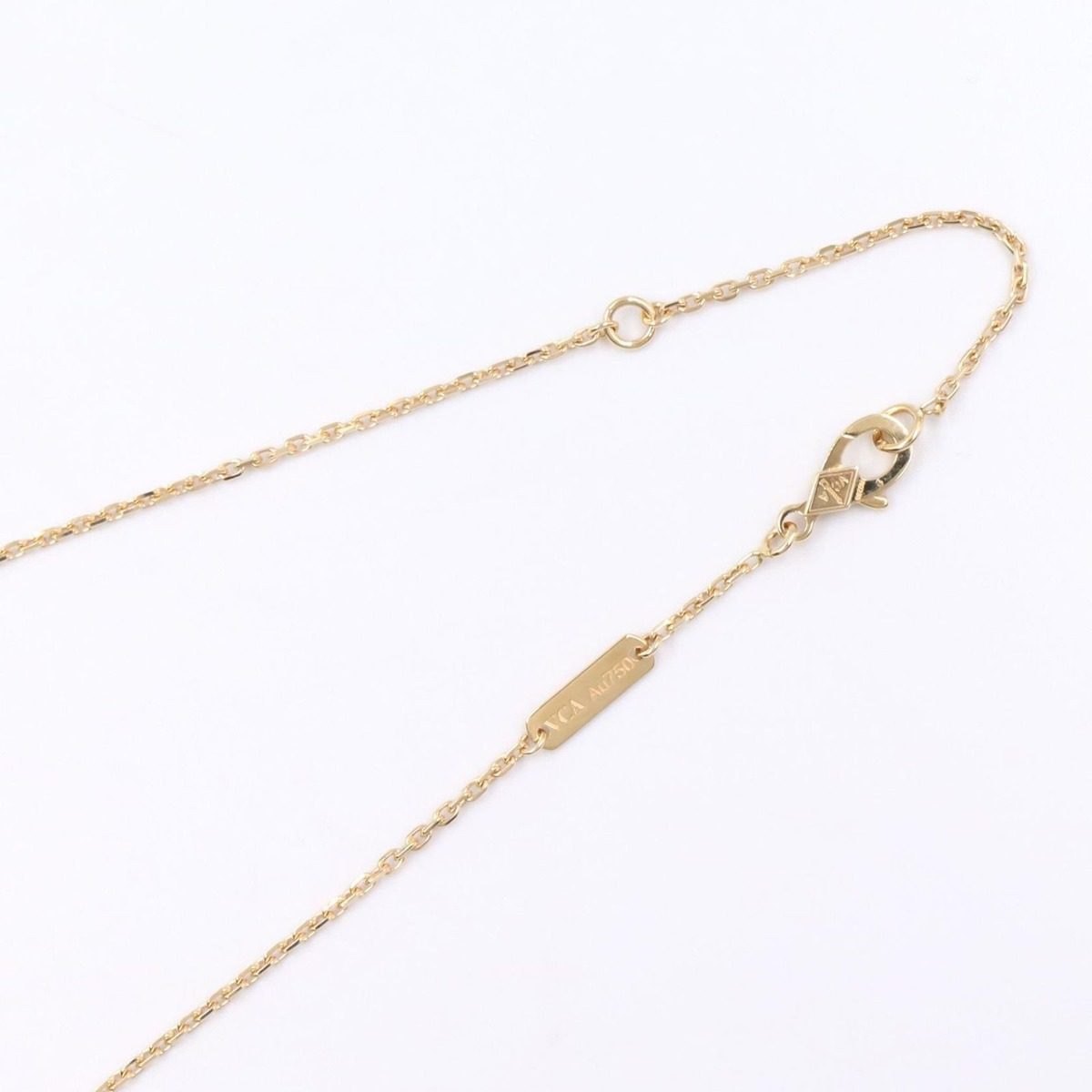 Van Cleef & Arpels Necklace Vintage Alhambra 37 41.5 cm 18k Diamond Gold Mother — view 4