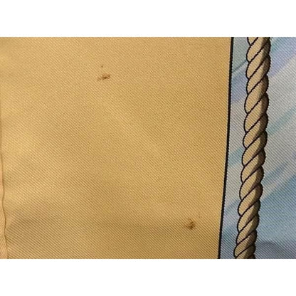 Hermes Scarf Carre 90 Gronland Greenland Eskimo Dog Sled Beige Multicolor — view 3