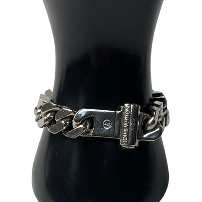 Louis Vuitton Bracelet Metal LV Chain Links M Silver — view 6