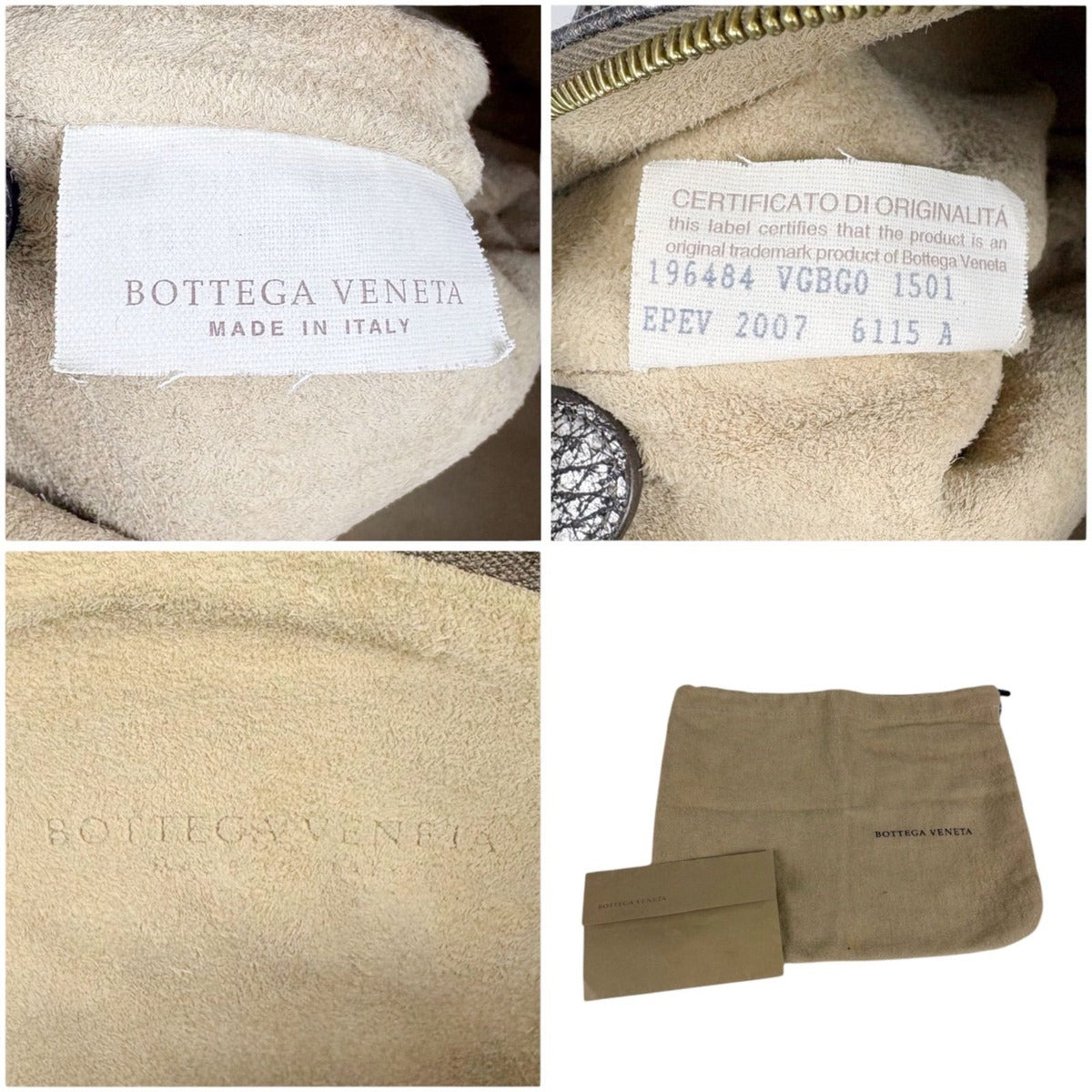 Bottega Veneta Intrecciato Leather Pouch Mini Handbag 2-Way Bronze — view 11