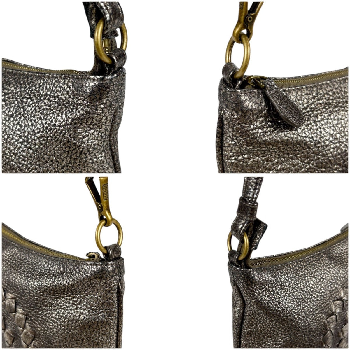 Bottega Veneta Intrecciato Leather Pouch Mini Handbag 2-Way Bronze — view 6