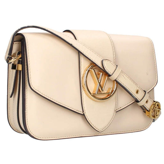 Louis Vuitton M55950 LV Pont Neuf Leather Shoulder Bag Women