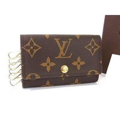 Louis Vuitton Key Case Monogram Multicles 6 Brown Rows