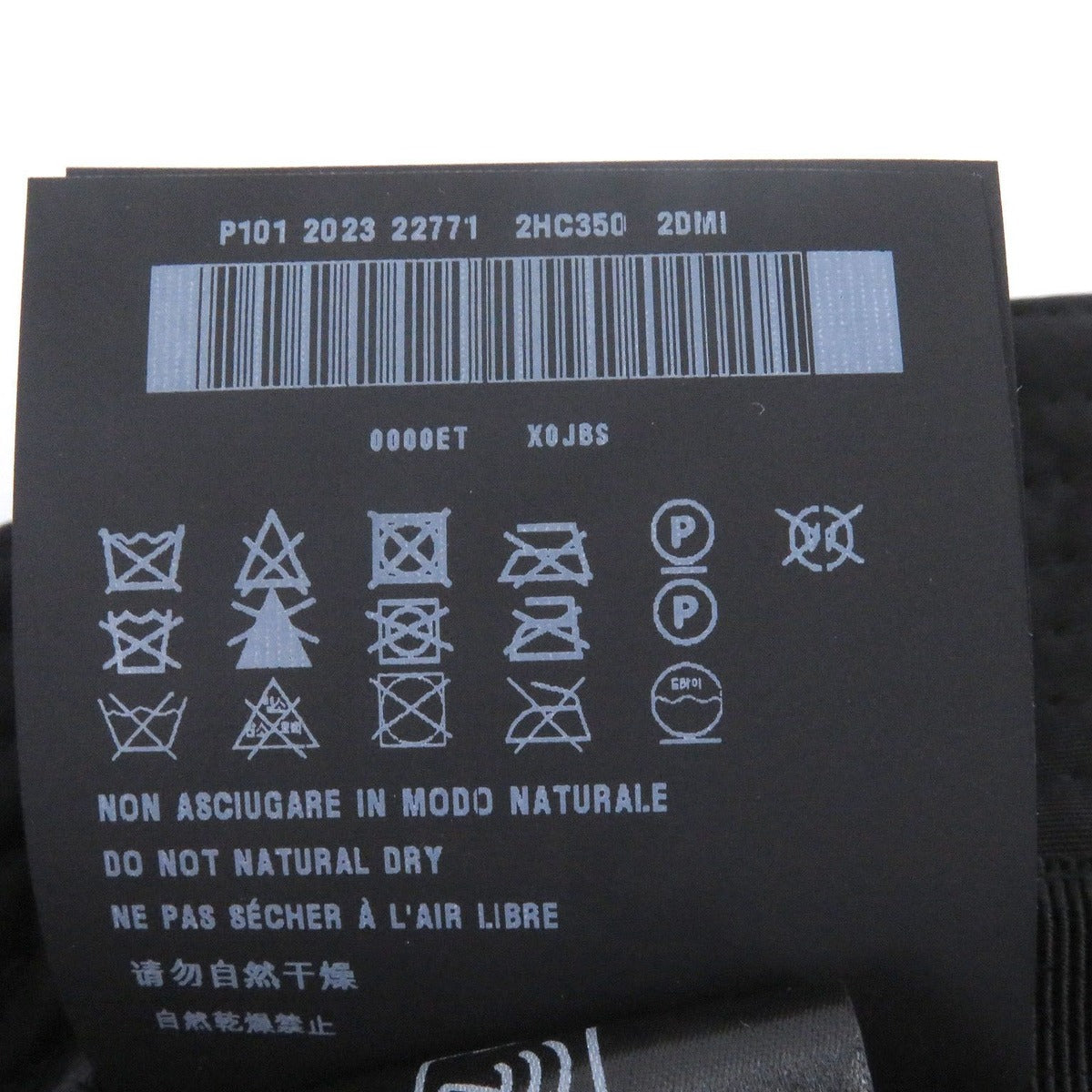 Prada 2 Hc350 re-nylon Triangle Logo Plate Bucket Hat Black — view 10