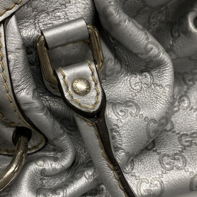 Gucci Handbag Sma Linesookie 223974 Silver Leather