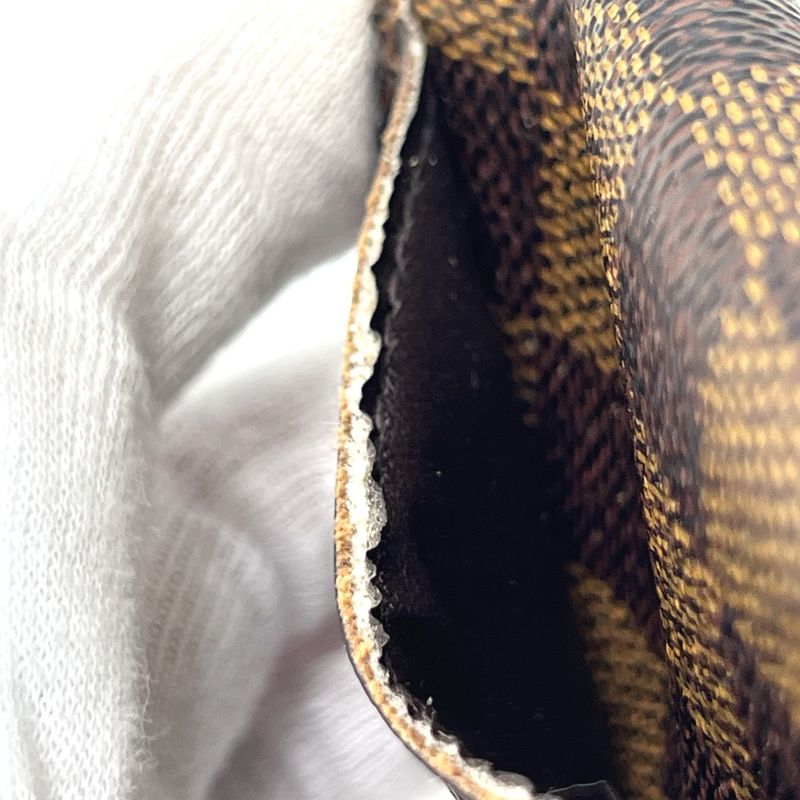 Louis Vuitton Card Case Organizer De Poche M60502 Damier Canvas Ebène Brown