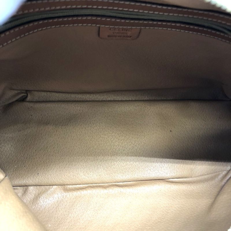 Celine MC96 Macadam Handbag Brown Pvc/leather Ladies Fashion Brand