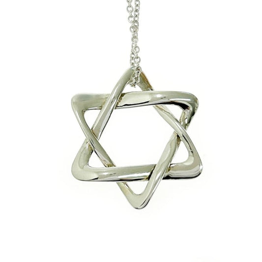 Tiffany & Co Silver Elsa Peretti Star of David Necklace 3.3g 925 Engraved
