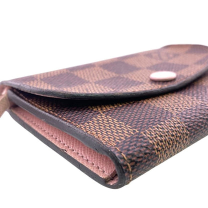 Louis Vuitton N64423 Portmonnais Rosali Fragment Case Damier Card Case Wallet