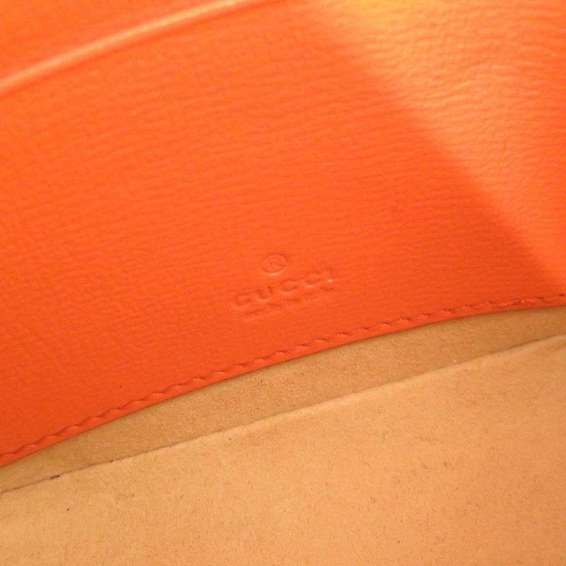 Gucci Horsebit 726863 Leather Orange Mini Shoulder Bag 0567 Gucci