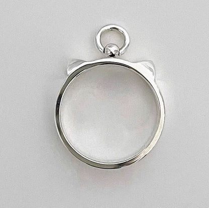 Hermes Ring Collierd Chien PM F22862 Silver Excellent Condition