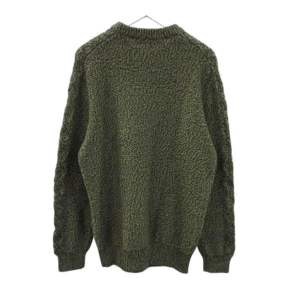 Louis Vuitton Cable Knit Sweater M Green Top Green-black — view 2