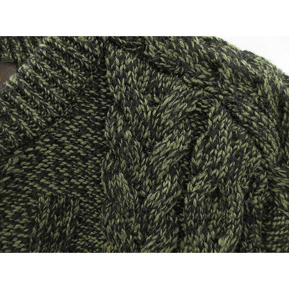 Louis Vuitton Cable Knit Sweater M Green Top Green-black — view 3