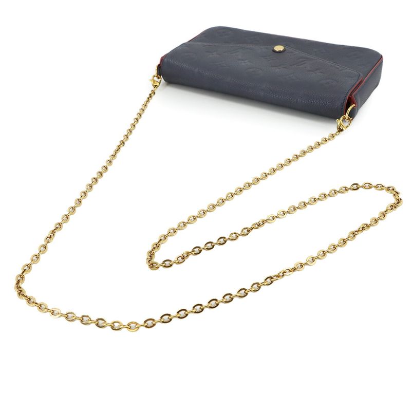 Louis Vuitton Monogram Empreinte Pochette Felicie Chain Wallet Leather Marline