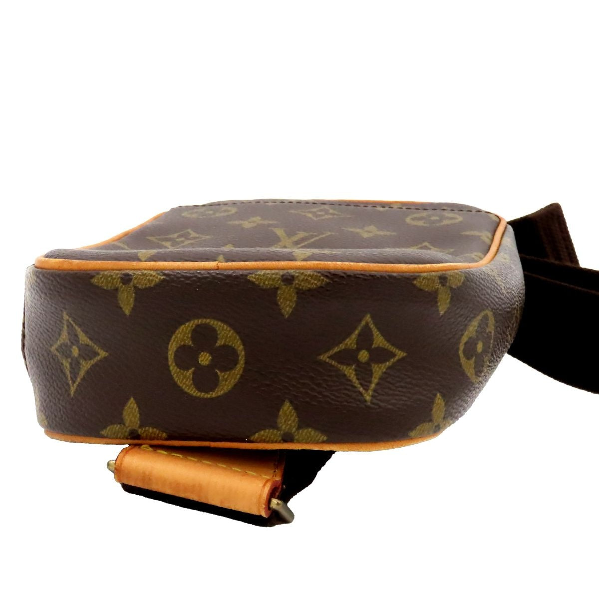Louis Vuitton Pochette Gange Brown Gold Monogram Canvas Belt Bag — view 3