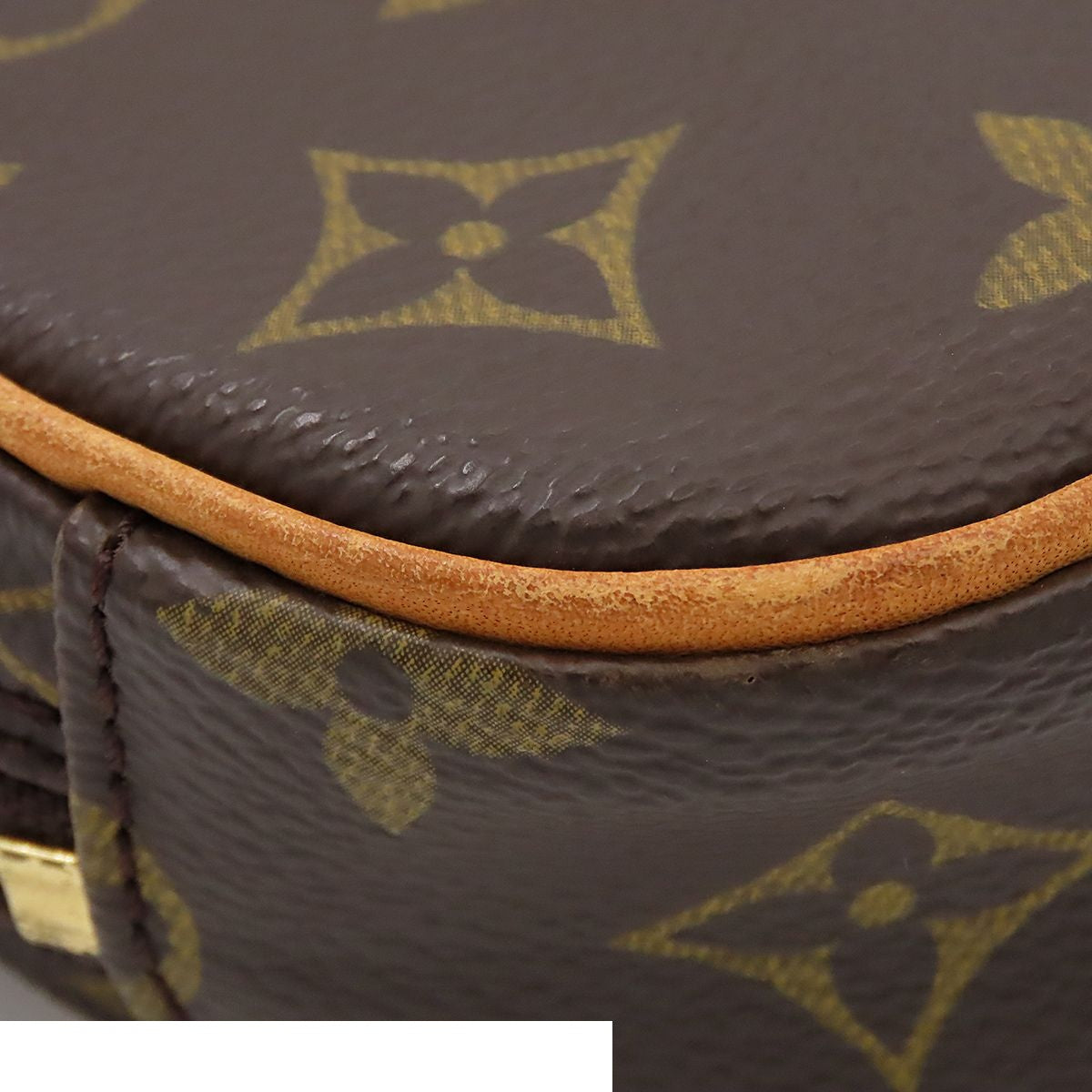 Louis Vuitton Pochette Gange Brown Gold Monogram Canvas Belt Bag — view 6
