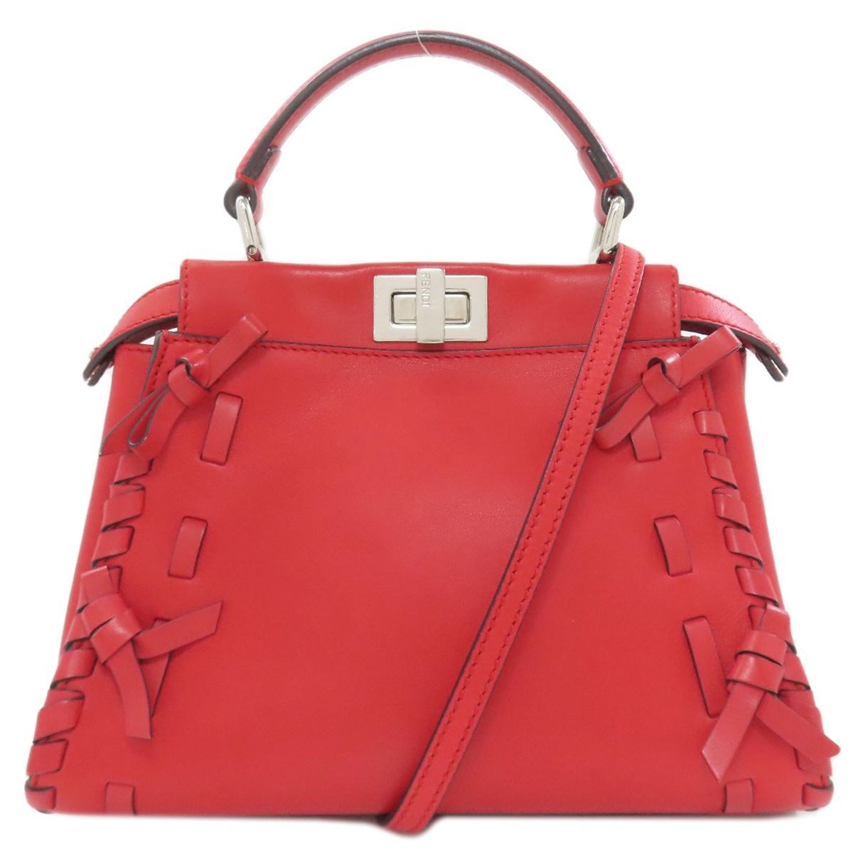 Fendi Peekaboo Mini 2-Way Handbag Calf