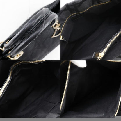 Dior Christian Dior Cannage Jca449449 Nylon Canvas Black Ladies Tote Bag