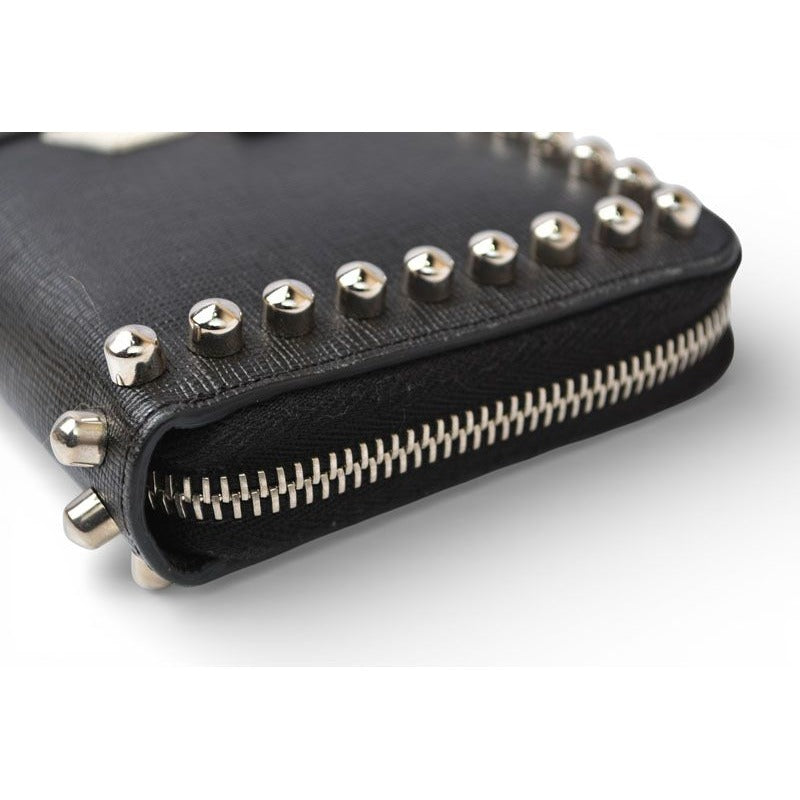 Fendi Carlito Wallet Karl Lagerfeld Black Silver — view 5