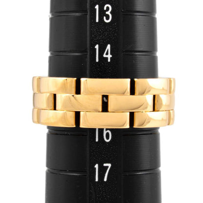 Cartier Maillon Panthère Ring #56 18K Yellow Gold 145g 3 Rows Yellow Gold Ladies