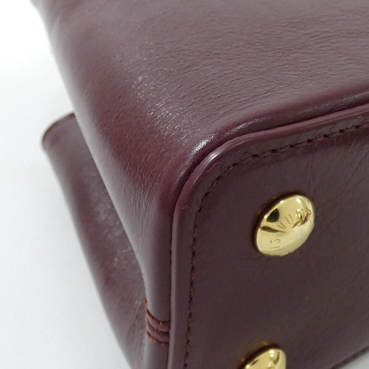Louis Vuitton Capucines East West Mini Bag Grenat Red — view 3