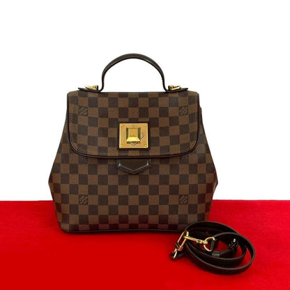 Louis Vuitton Bergamo PM Damier Leather 2-Way Handbag Tote Bag