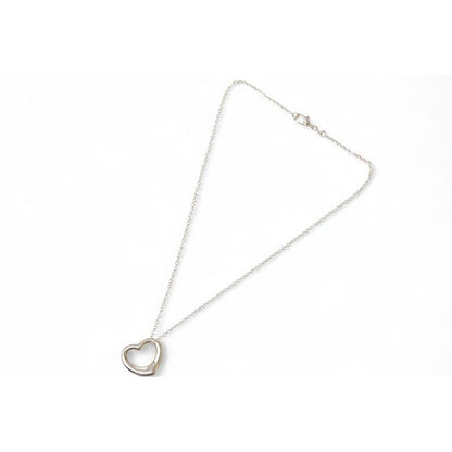 Tiffany & Co Necklace Pendant Silver Elsa Peretti Open Heart Motif — view 3