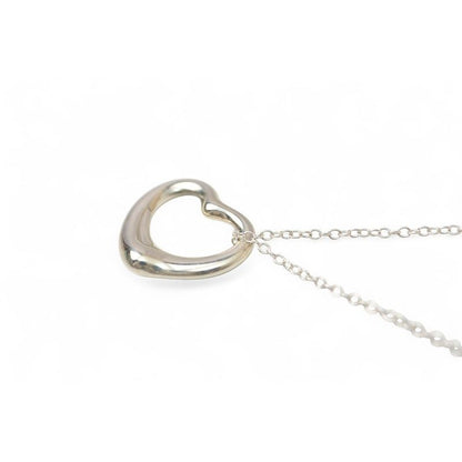 Tiffany & Co Necklace Pendant Silver Elsa Peretti Open Heart Motif — view 4
