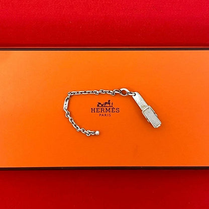Hermes Silver 925 Chain Clip Bag Charm Key Holder Accessories Small Items