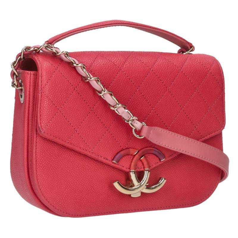 Chanel Half Caviar Leather Chain Shoulder Bag