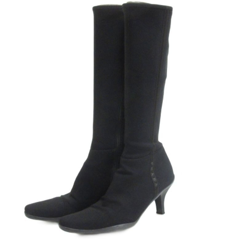 Prada Sports Sport Long Boots Black 38.5