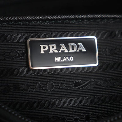 Prada 1bc421 Saffiano Leather Re-nylon Nylon Triangle Logo Triangle Plate