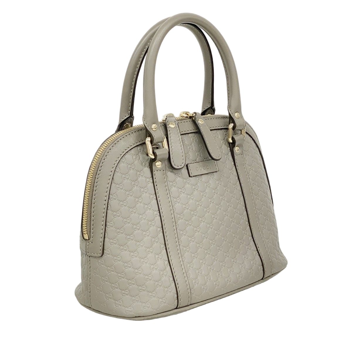 Gucci Handbag Guccissima Leather Gray Gold 2-Way — view 2