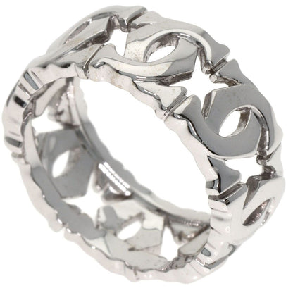 Cartier Entrelaces 52 Ring 18K White Gold Silver