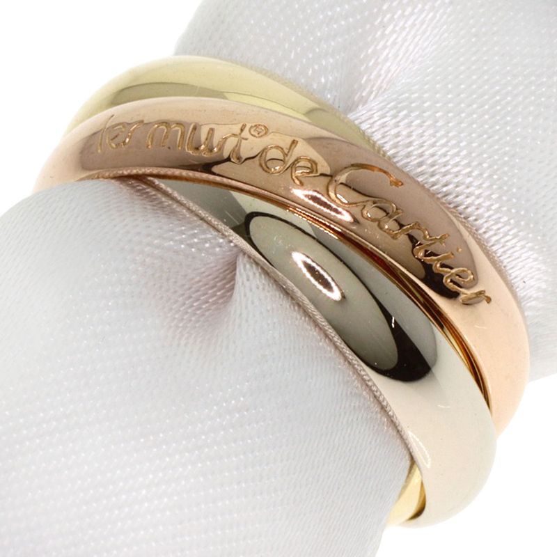 Cartier Trinity #49 Ring 18K Yellow Gold 18K White Gold 18K Pink Gold Ladies