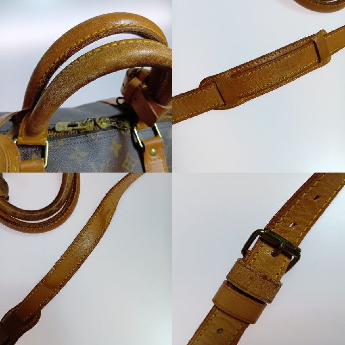 Louis Vuitton Monogram Keepall Bandouliere 55 Boston Bag M41414 Brown