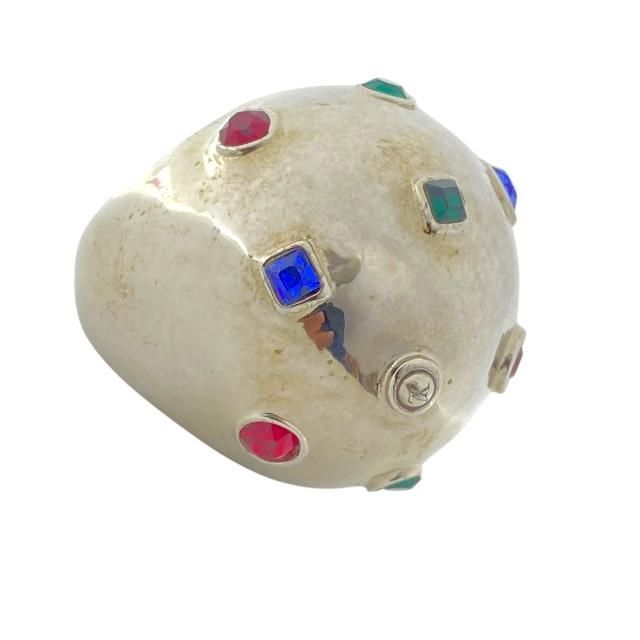 Louis Vuitton Ring Planet Strass Cocktail Ring Accessory Small Metal Rhinestone