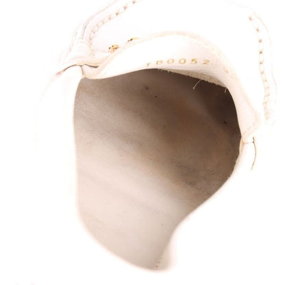 Louis Vuitton 02 Monte Carlo Leather Driving Shoes Women's 34 Td0052 White Made