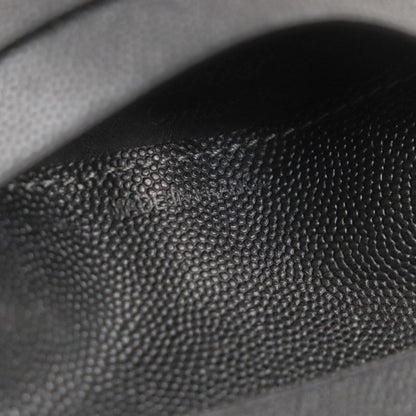 Cartier Santos Leather Logo Plate Fold Business Card Holder Pass Case Card