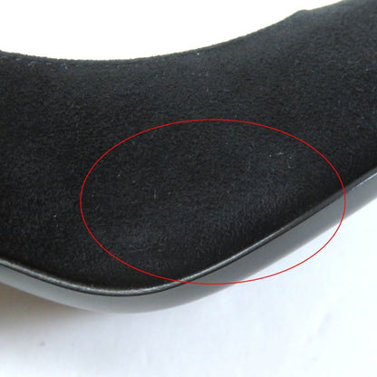 Hermes Vecteur Feather Motif Suede Leather Pumps Black 35 Storage With Bag Made