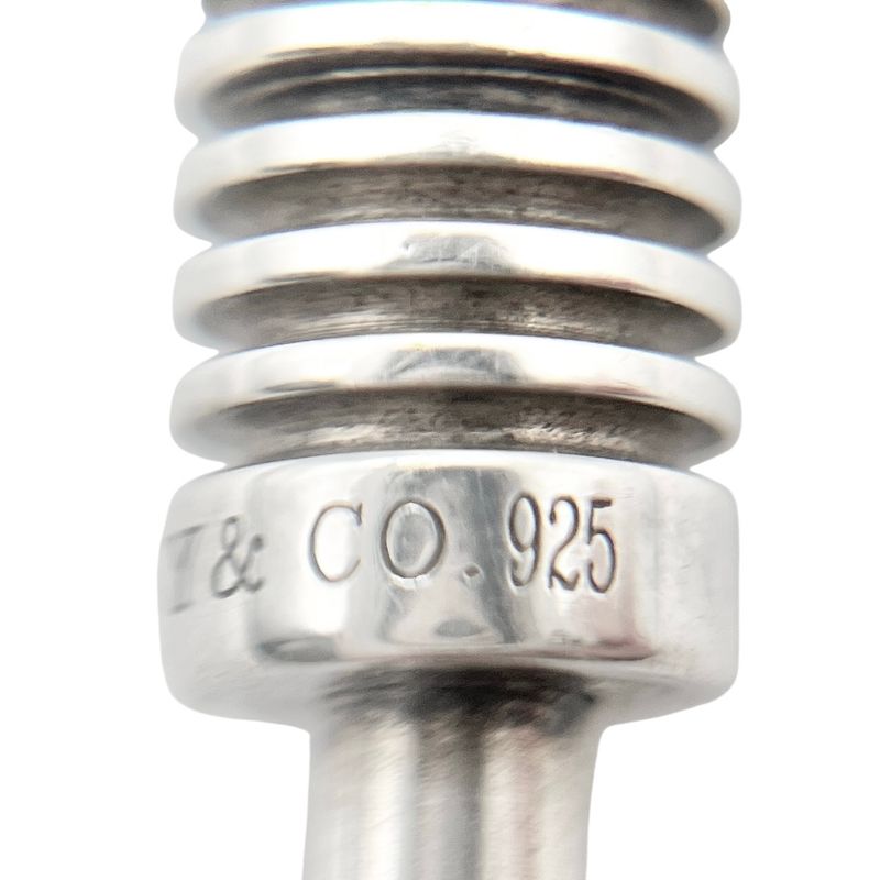 Tiffany & Co Surfer Paloma Grube Necklace Black Unisex Rubber Silver