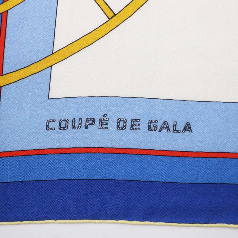 Hermes Carré 140 Coupe De Gala Cashmere Silk Scarf Multi With Box Made In