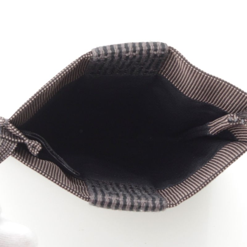 Hermes Canvas Sakosh Her Line Shoulder Bag Black