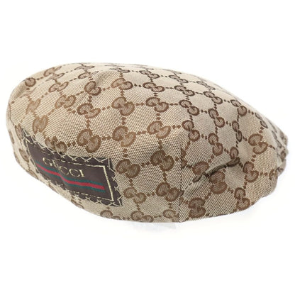Gucci GG Canvas Flat Cap Beige